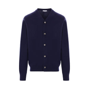 Wool V-neck Cardigan-COMME DES GARÇONS SHIRT FOREVER-JOHN JULIA