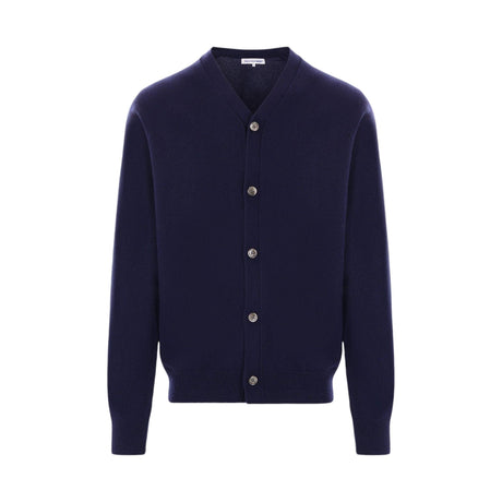 Wool V-neck Cardigan-COMME DES GARÇONS SHIRT FOREVER-JOHN JULIA