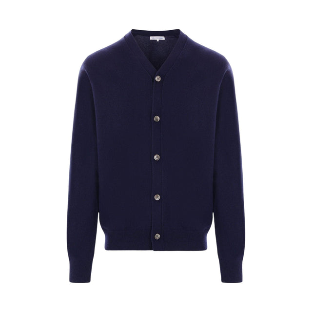 Wool V-neck Cardigan-COMME DES GARÇONS SHIRT FOREVER-JOHN JULIA