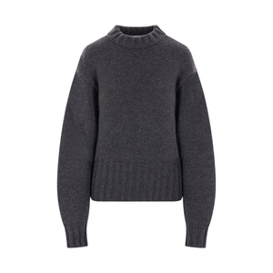 Wool and Cashmere Crewneck Sweater-ALEXANDER MCQUEEN-JOHN JULIA