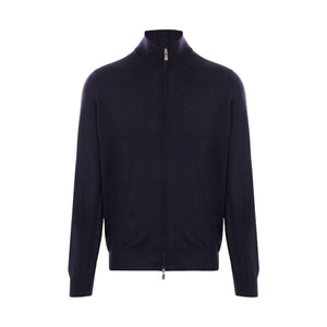 Wool and Cashmere Full-zip Cardigan-BRUNELLO CUCINELLI-JOHN JULIA