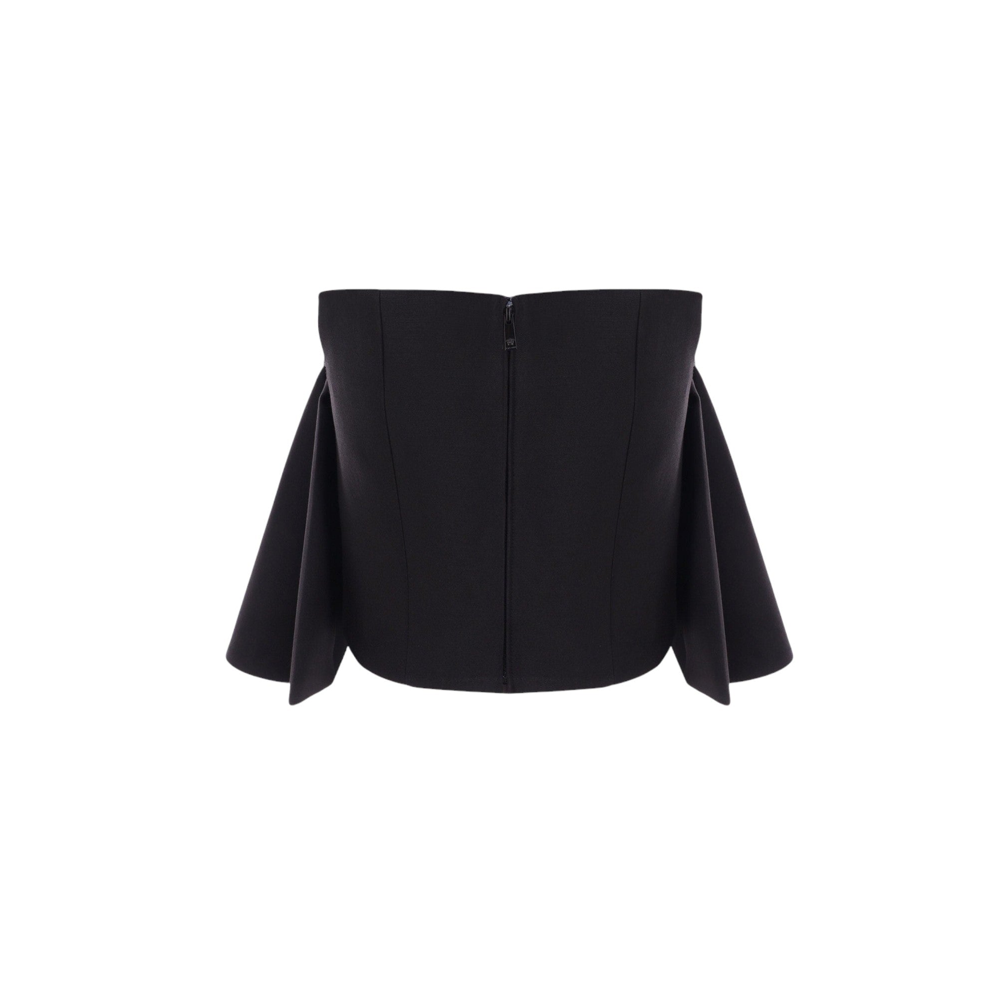 Wool and Silk Bustier Top-VERSACE-JOHN JULIA