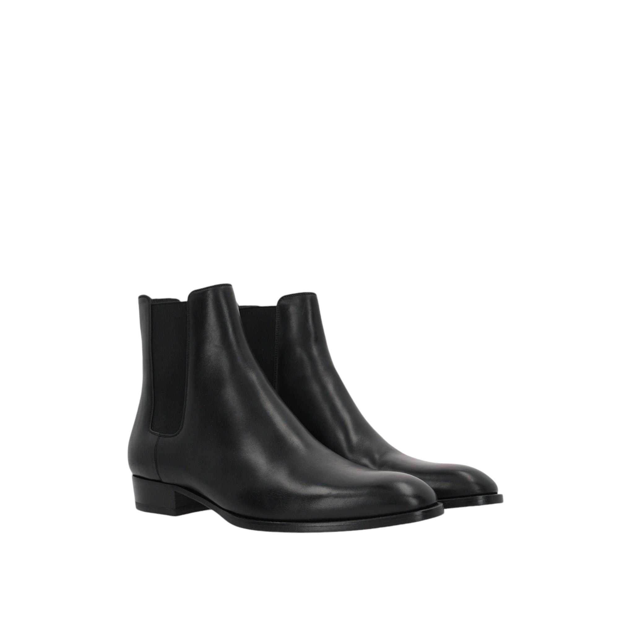 Wyatt Smooth Leather Chelsea Boots-SAINT LAURENT-JOHN JULIA