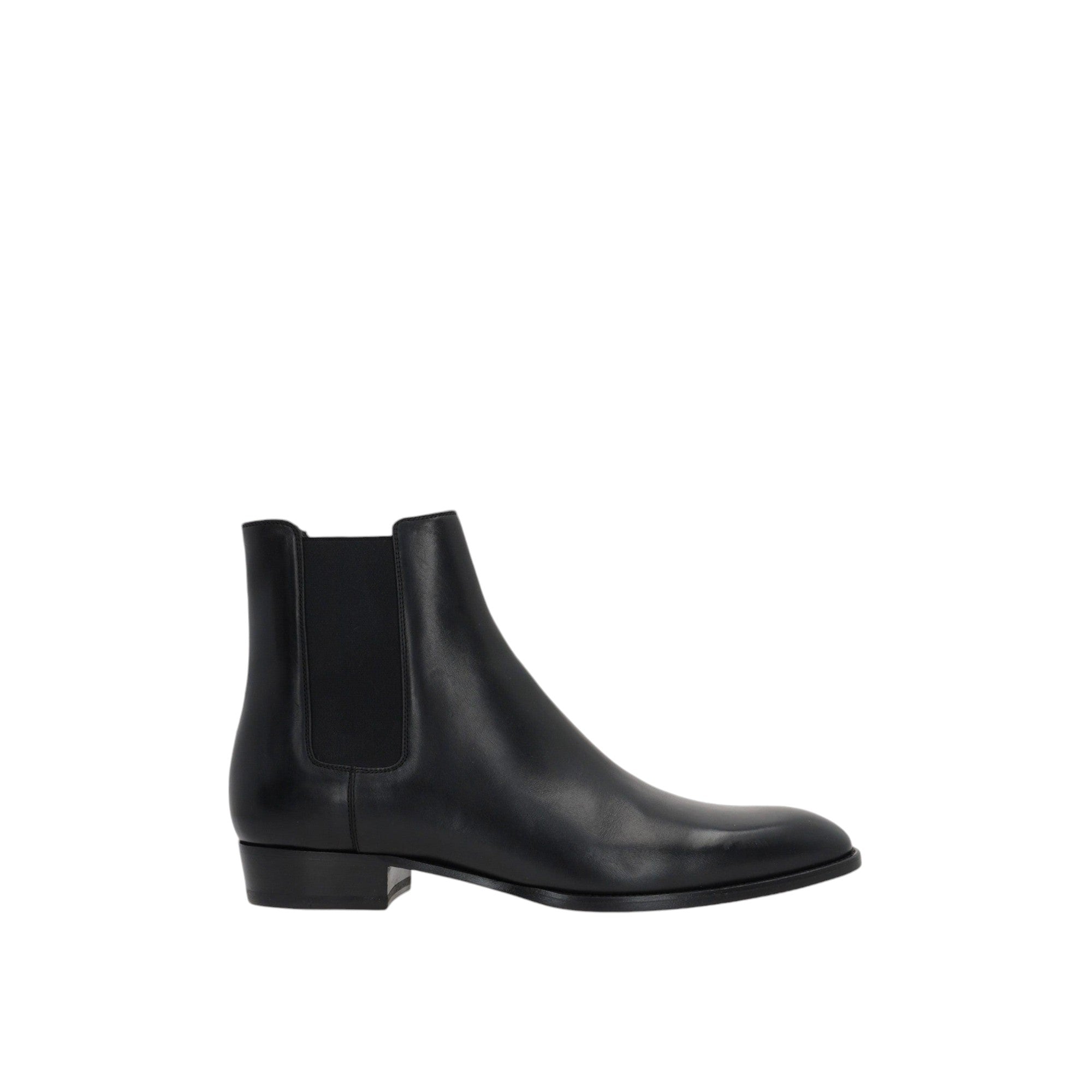 Wyatt Smooth Leather Chelsea Boots-SAINT LAURENT-JOHN JULIA