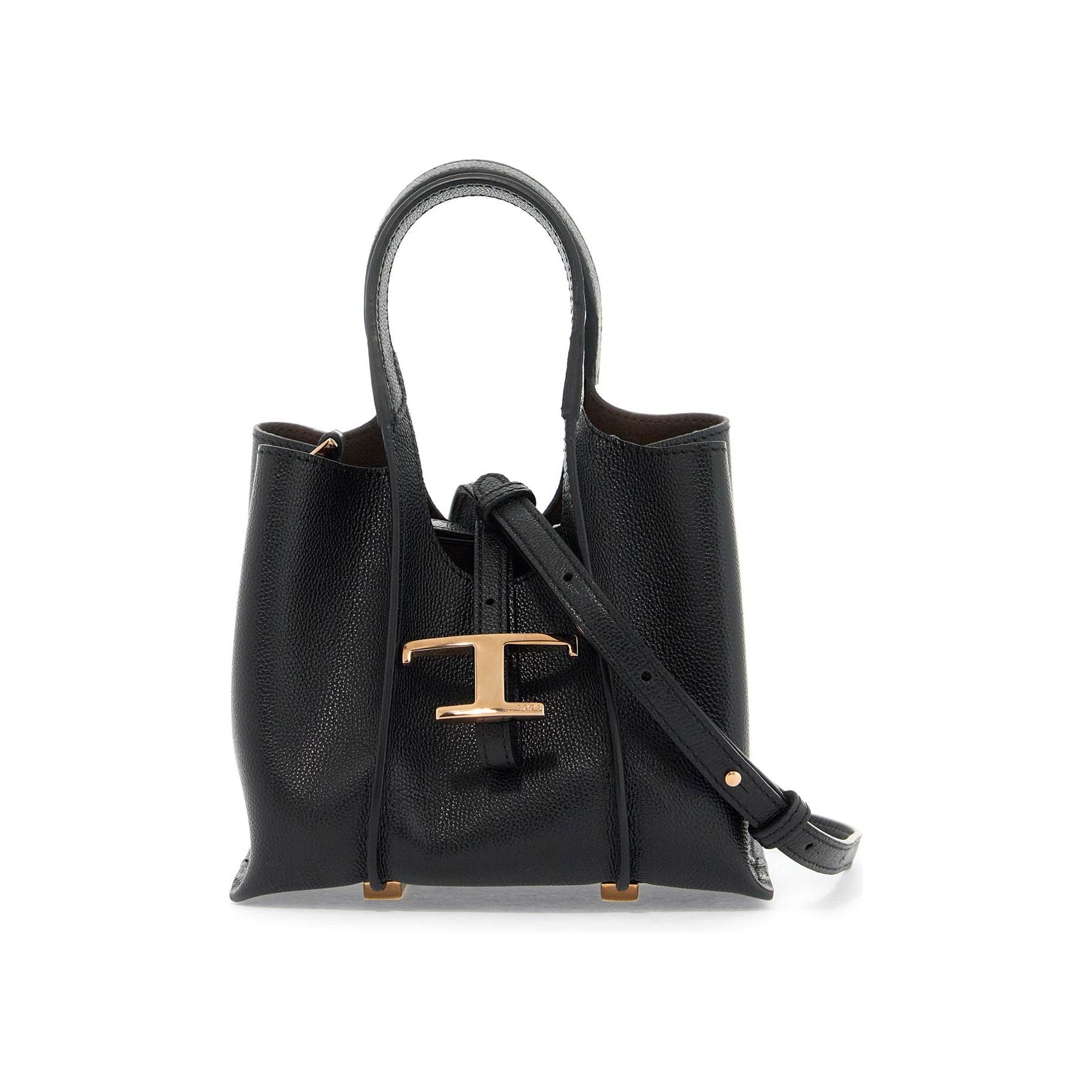 T Timeless Grained Leather Mini Bag