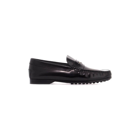 TOD'S-Brushed Leather Loafers With Penny Detail -JOHN JULIA.