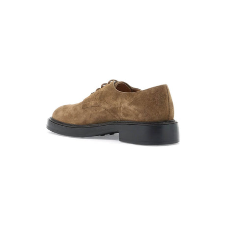 TOD'S-Suede Leather Lace Up Shoes -JOHN JULIA.