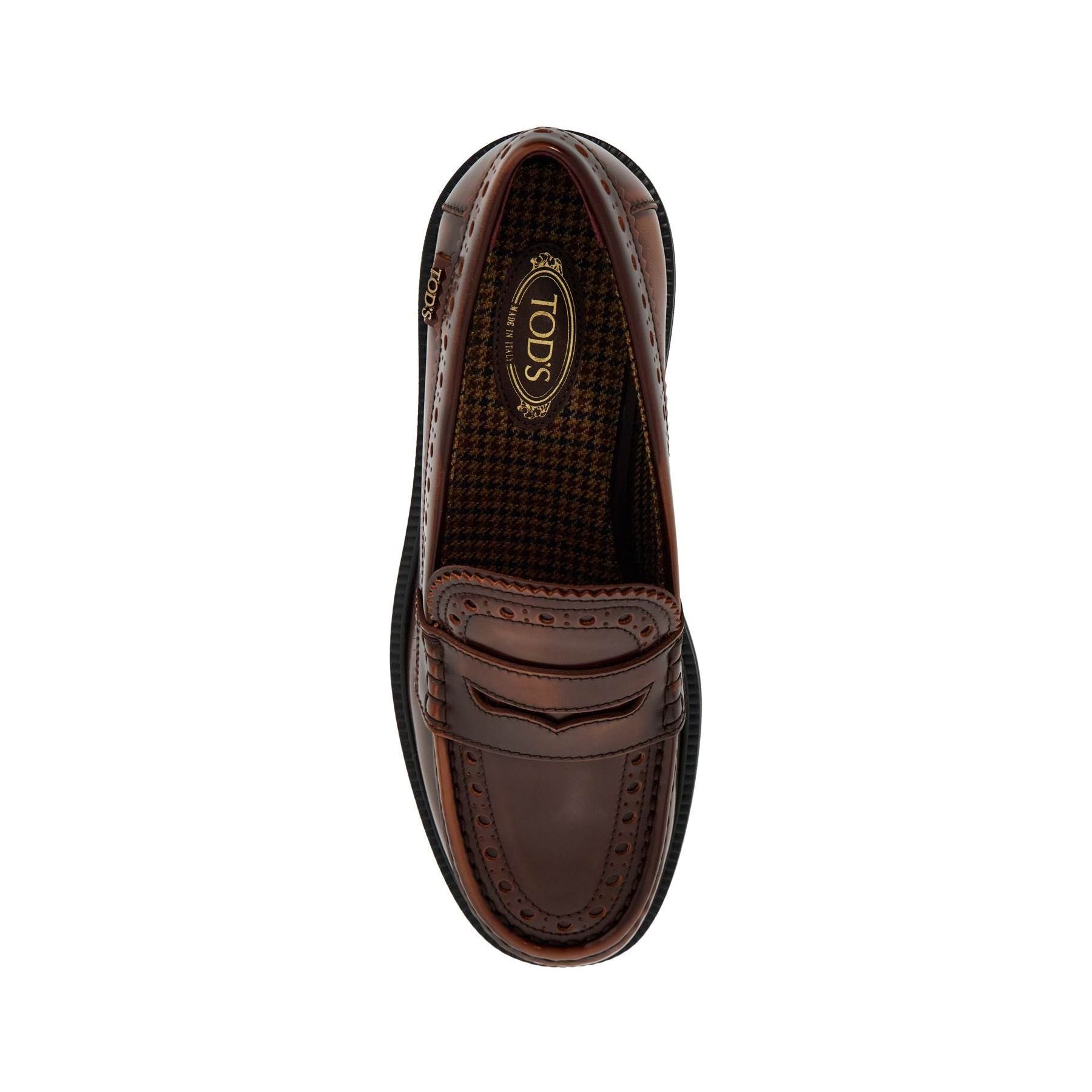 Leather Brogue Loafers