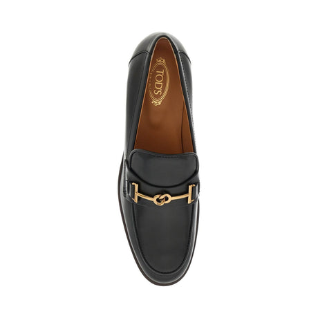 TOD'S-Brushed Leather Loafers -JOHN JULIA.