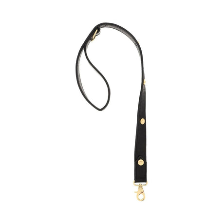 Leather Leash With Medusa Studs VERSACE JOHN JULIA.