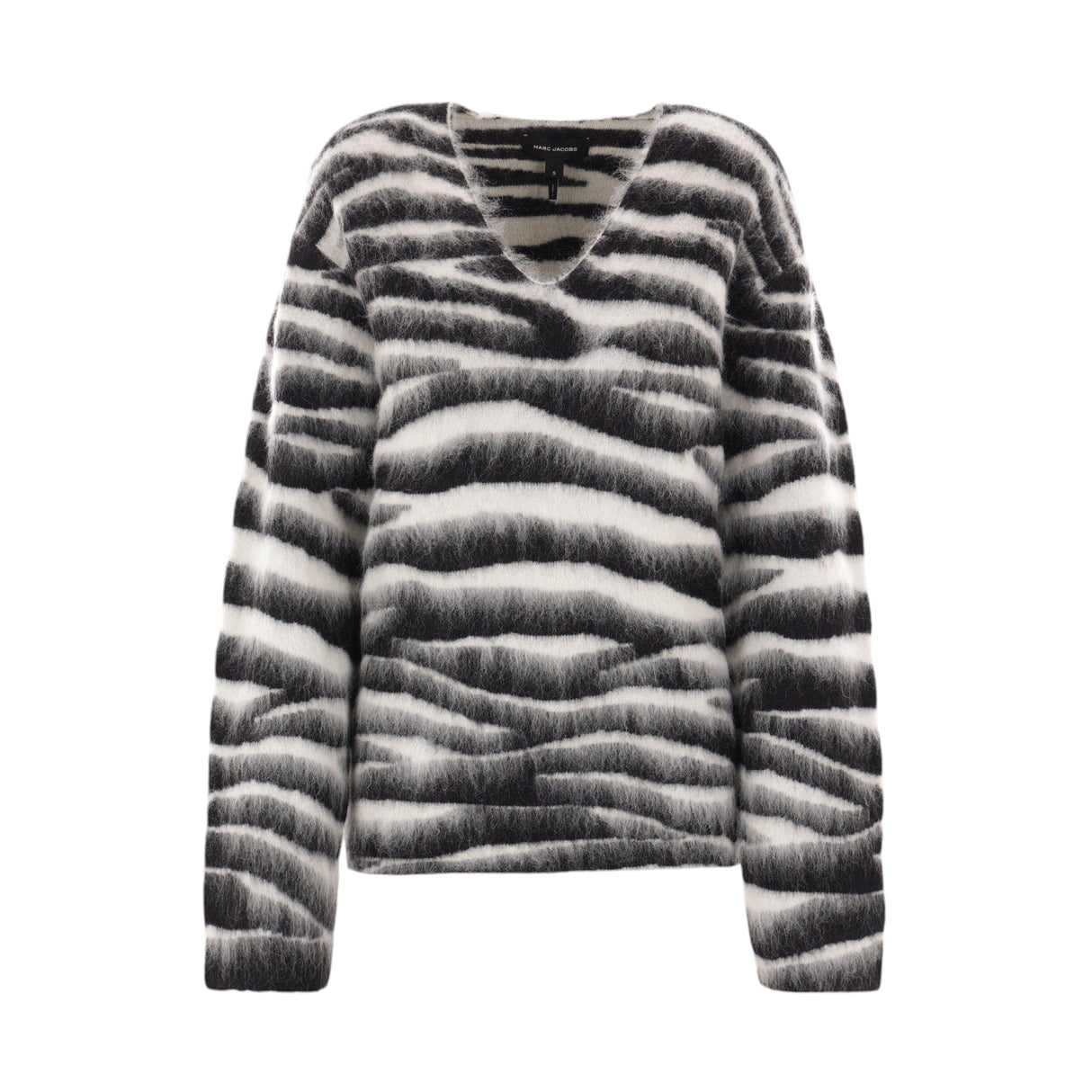 Zebra Print Oversized Sweater-MARC JACOBS-JOHN JULIA