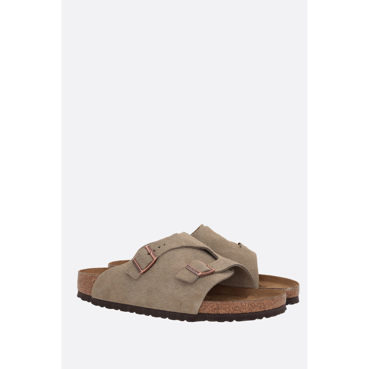 Zürich Suede Flat Sandals (Narrow Fit)-BIRKENSTOCK-JOHN JULIA