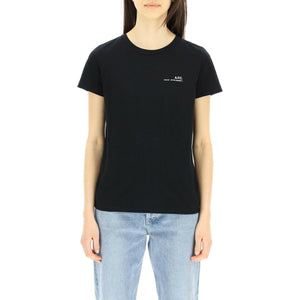 Black Item Cotton T-Shirt A.P.C. JOHN JULIA.