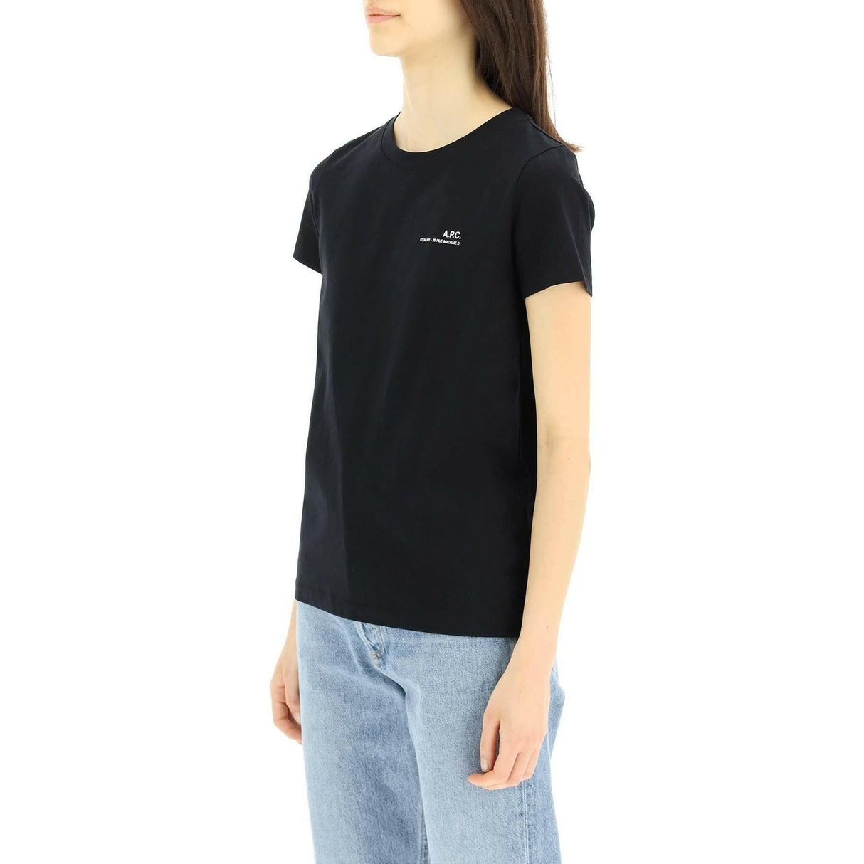 Black Item Cotton T-Shirt A.P.C. JOHN JULIA.