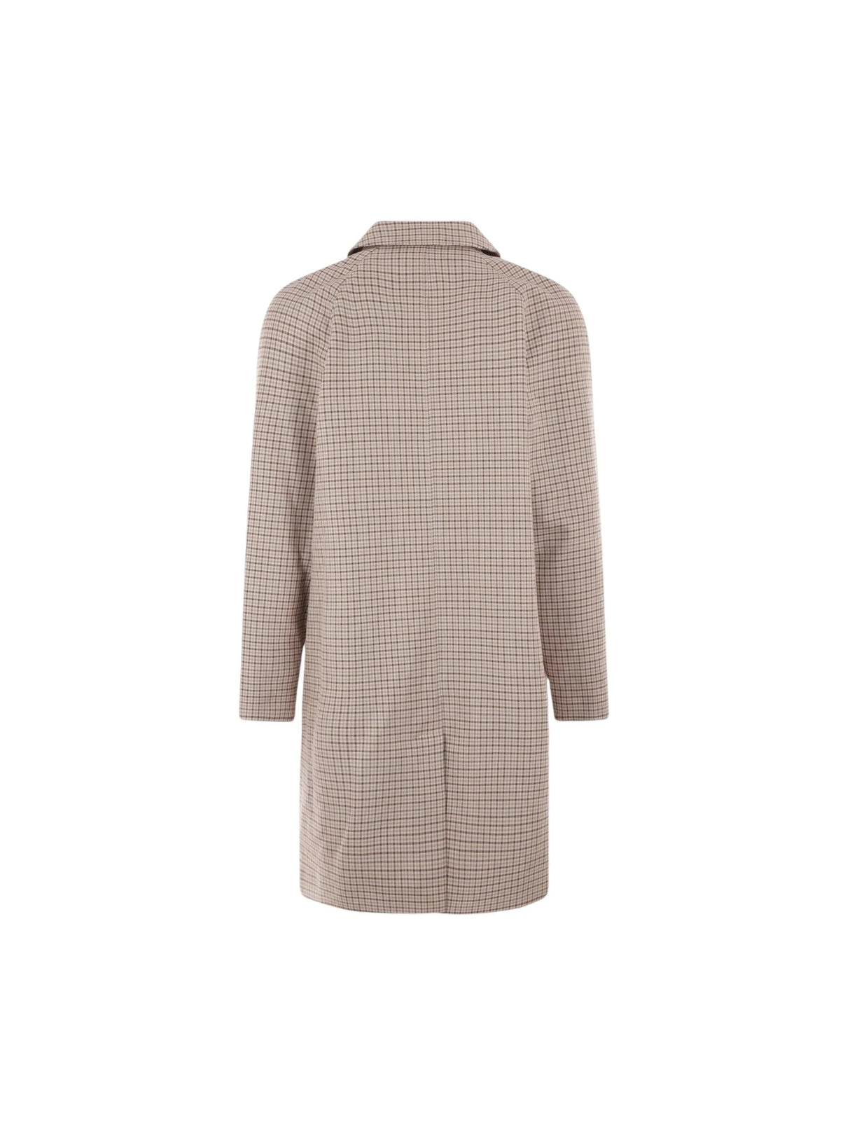 Checked Cotton Single-breasted Coat-A.P.C.-JOHN JULIA