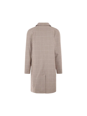 Checked Cotton Single-breasted Coat-A.P.C.-JOHN JULIA