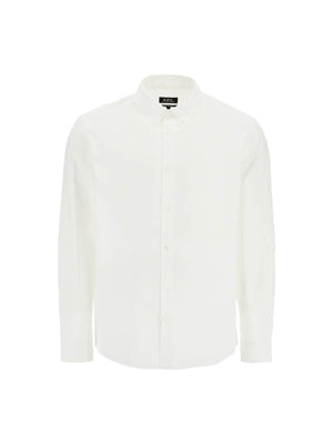 Cotton Poplin Edouard Button-Down Shirt