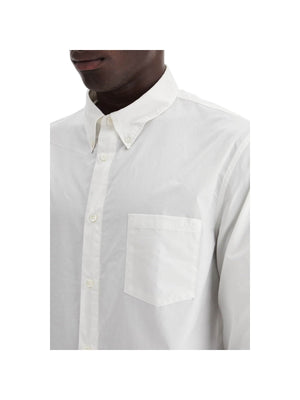 Cotton Poplin Edouard Button-Down Shirt