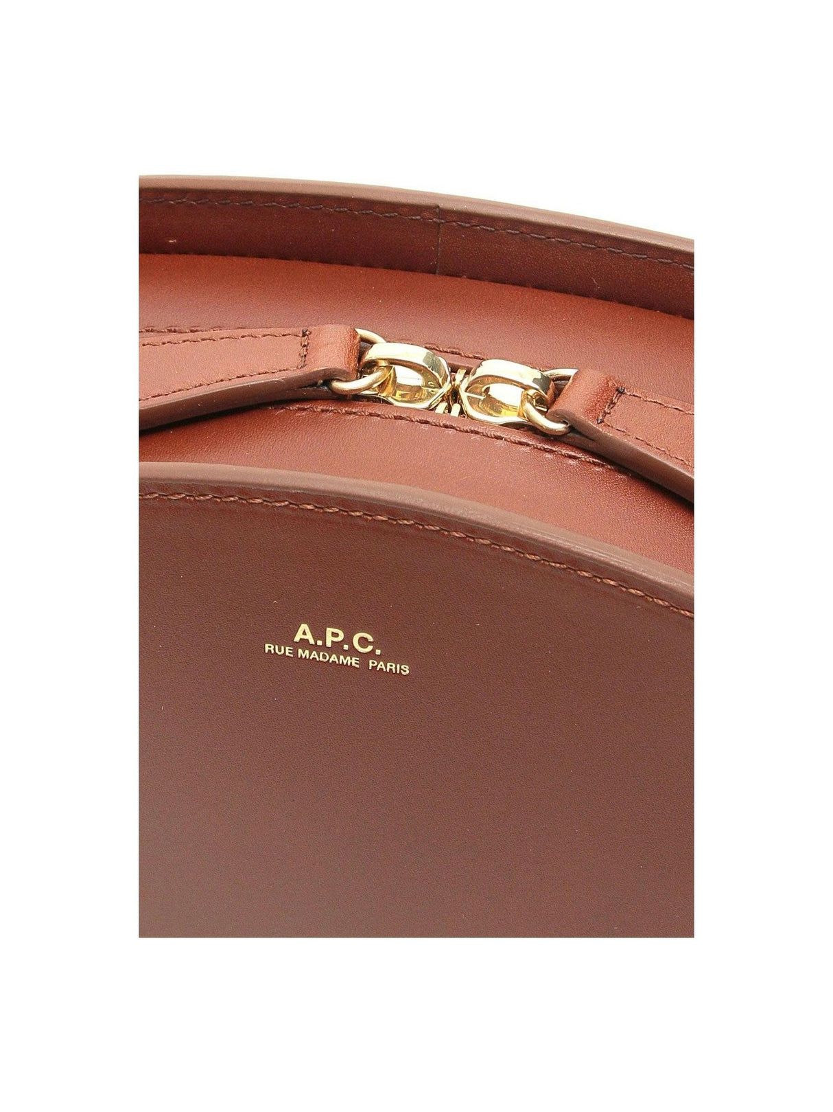 Hazelnut Demi Lune Crossbody Bag A.P.C. JOHN JULIA.