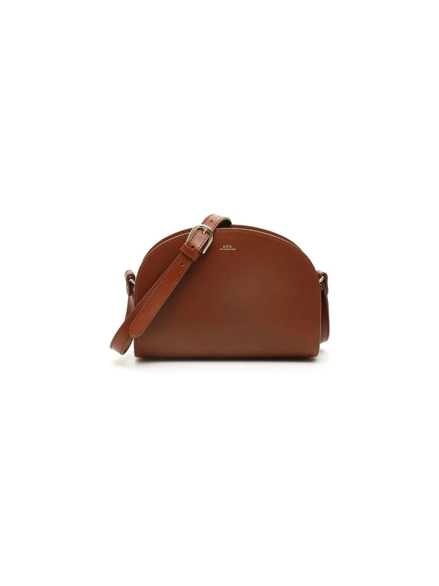 Hazelnut Demi Lune Crossbody Bag A.P.C. JOHN JULIA.