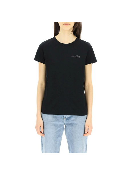 Black Item Cotton T-Shirt A.P.C. JOHN JULIA.