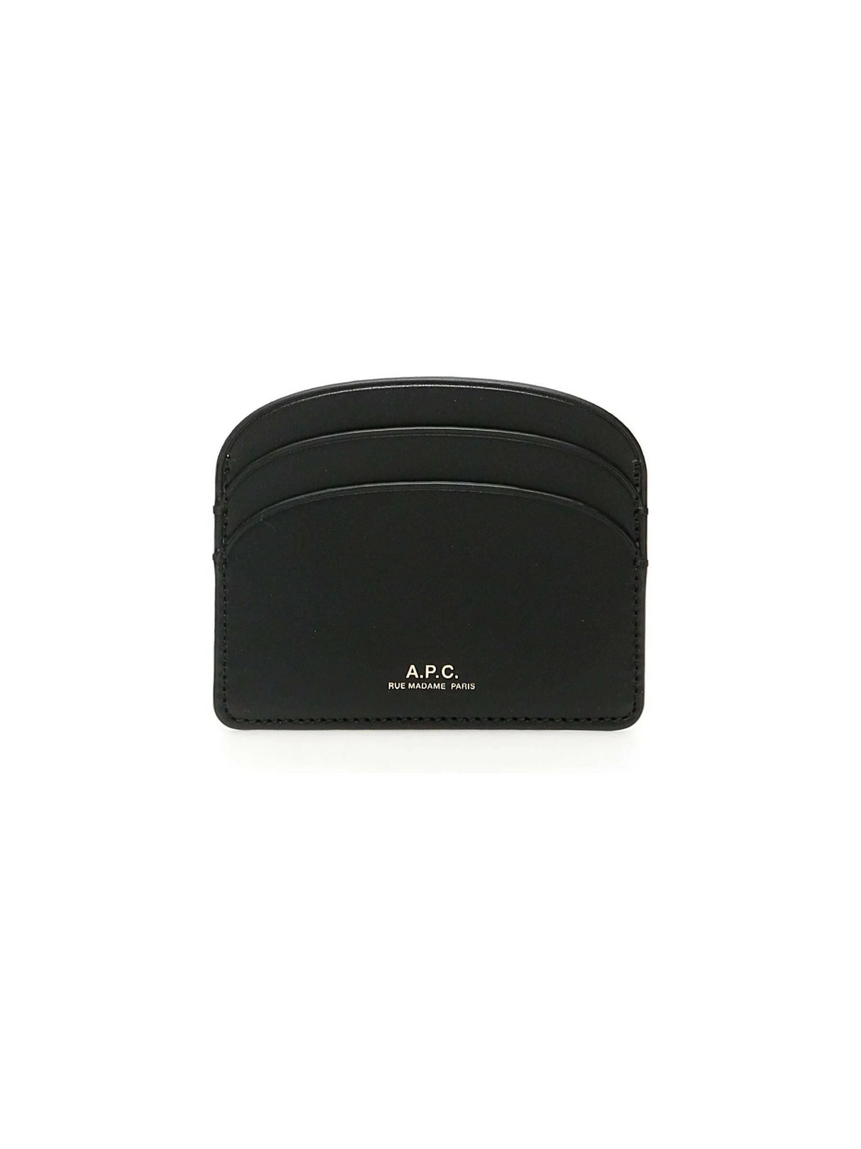 Demi-Lune Leather Card Holder-A.P.C.-JOHN JULIA