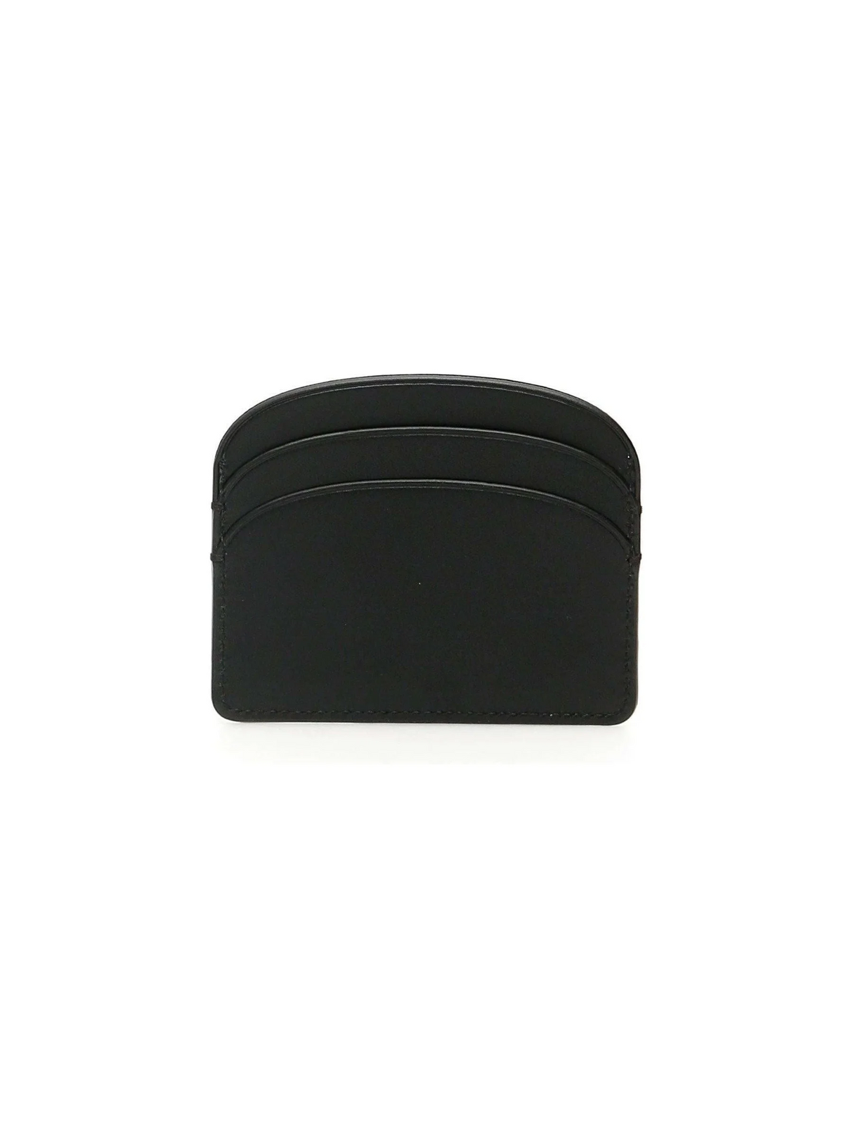 Demi-Lune Leather Card Holder-A.P.C.-JOHN JULIA