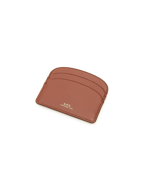 Demi-Lune Leather Card Holder-A.P.C.-JOHN JULIA