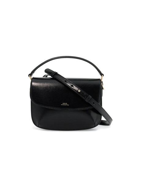 Mini Sarah Leather Shoulder Bag-A.P.C.-JOHN JULIA