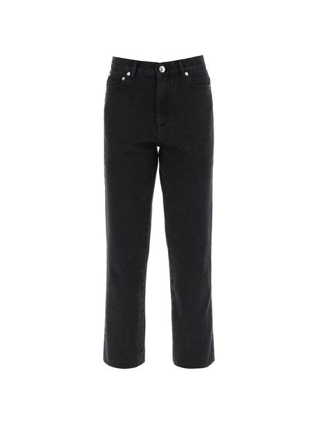 Noir Delave Straight-Cut High-Waist Sailor Jeans A.P.C. JOHN JULIA.