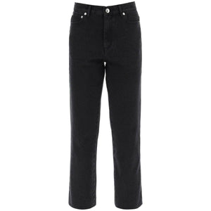 Noir Delave Straight-Cut High-Waist Sailor Jeans A.P.C. JOHN JULIA.