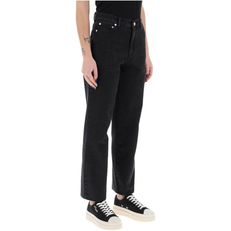 Noir Delave Straight-Cut High-Waist Sailor Jeans A.P.C. JOHN JULIA.