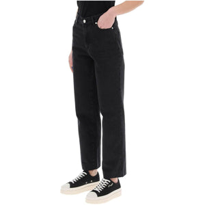 Noir Delave Straight-Cut High-Waist Sailor Jeans A.P.C. JOHN JULIA.