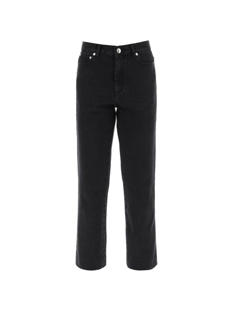 Noir Delave Straight-Cut High-Waist Sailor Jeans A.P.C. JOHN JULIA.