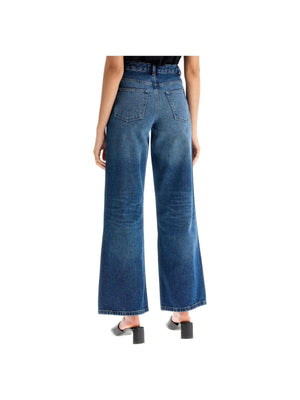 Organic Cotton Elisabeth Wide-Leg Jeans.