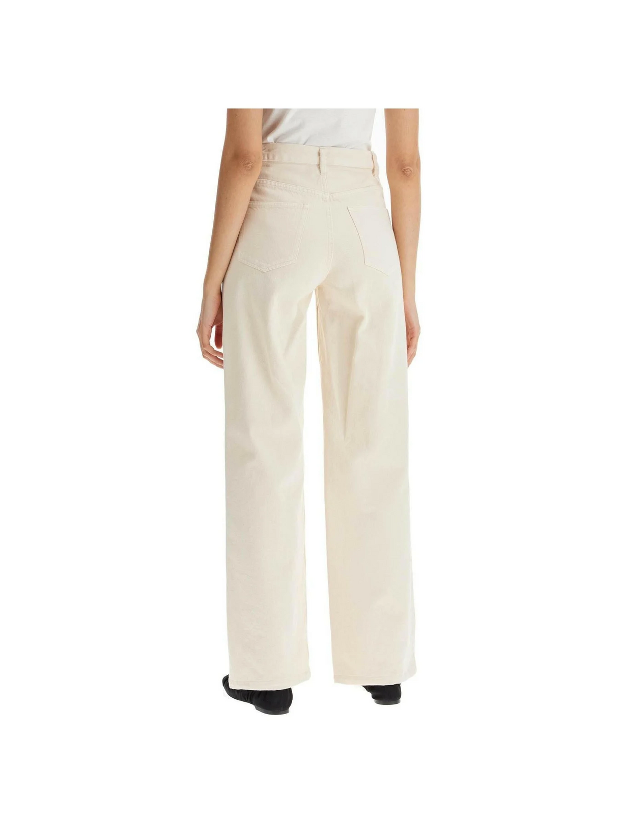 Organic Cotton Elisabeth Wide-Leg Jeans.