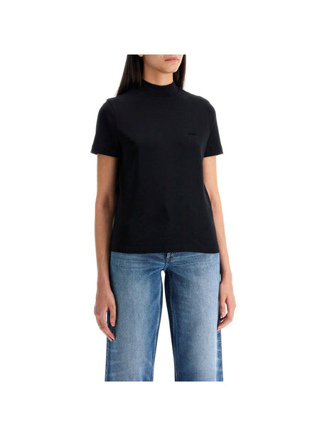 Organic Cotton High-Neck Caroll T-Shirt.