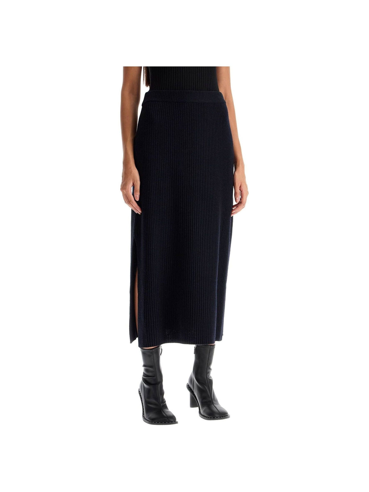 Phoebe Ribbed Wool Skirt