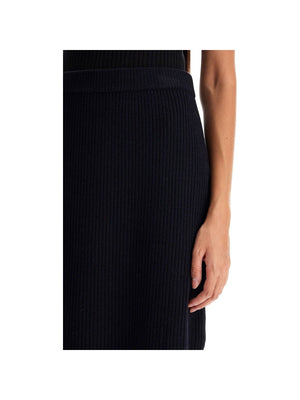 Phoebe Ribbed Wool Skirt