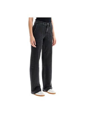 A.P.C.-Stonewashed Flare Seaside Jeans-JOHN JULIA