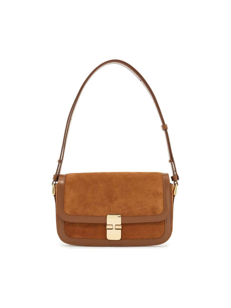 Grace Suede Baguette Bag-A.P.C.-JOHN JULIA