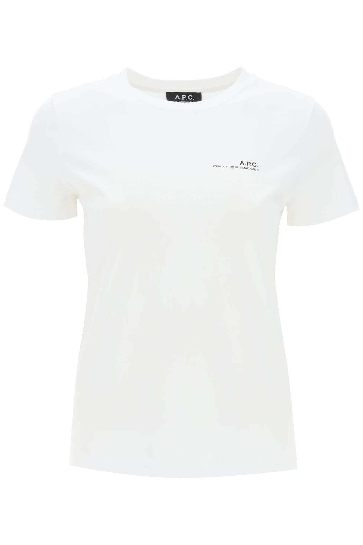 White Item Cotton T-Shirt A.P.C. JOHN JULIA.