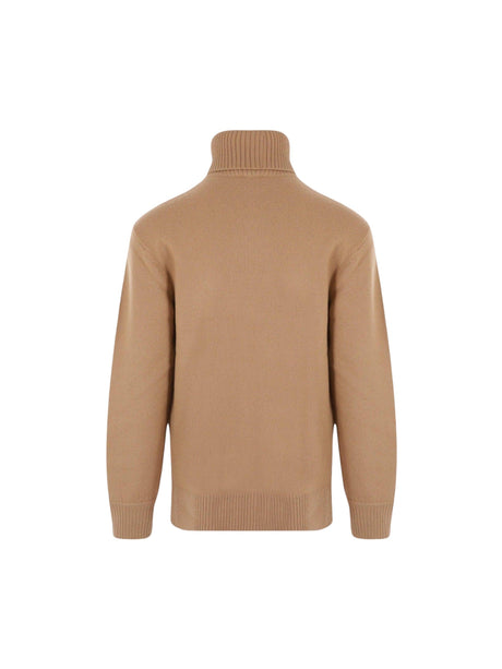 Wool Logo Intarsia Sweater-A.P.C.-JOHN JULIA