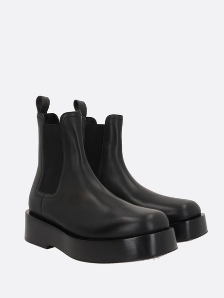 Torino Smooth Leather Boots-Bottega Veneta-JOHN JULIA