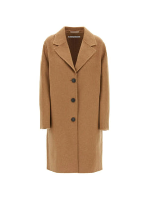 Camel Beige Coat made from Responsible Wool ACNE STUDIOS JOHN JULIA.