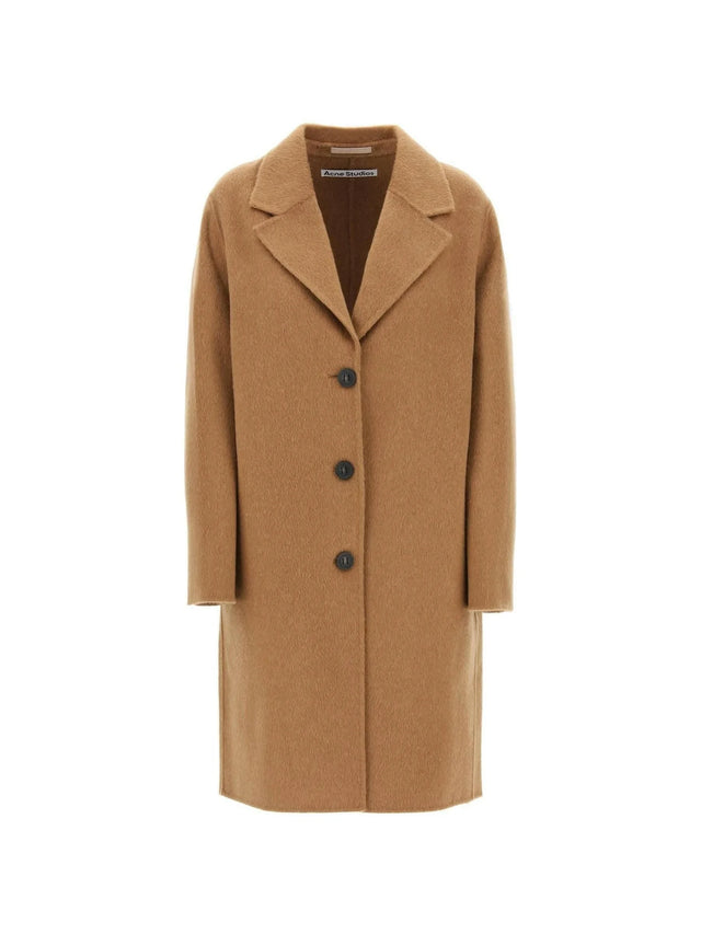 Camel Beige Coat made from Responsible Wool ACNE STUDIOS JOHN JULIA.