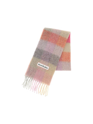 Checkered Mohair Blend Carf