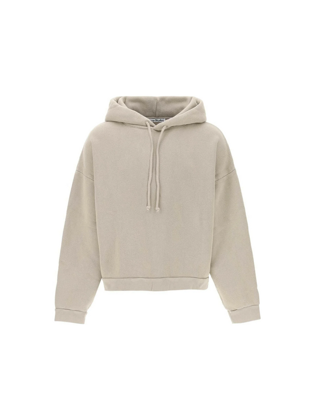 Concrete Gray Organic Cotton Hoodie ACNE STUDIOS JOHN JULIA.