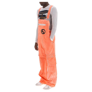 Fluo Pink Studded Dungarees ACNE STUDIOS JOHN JULIA.