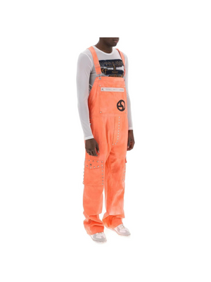 Fluo Pink Studded Dungarees ACNE STUDIOS JOHN JULIA.